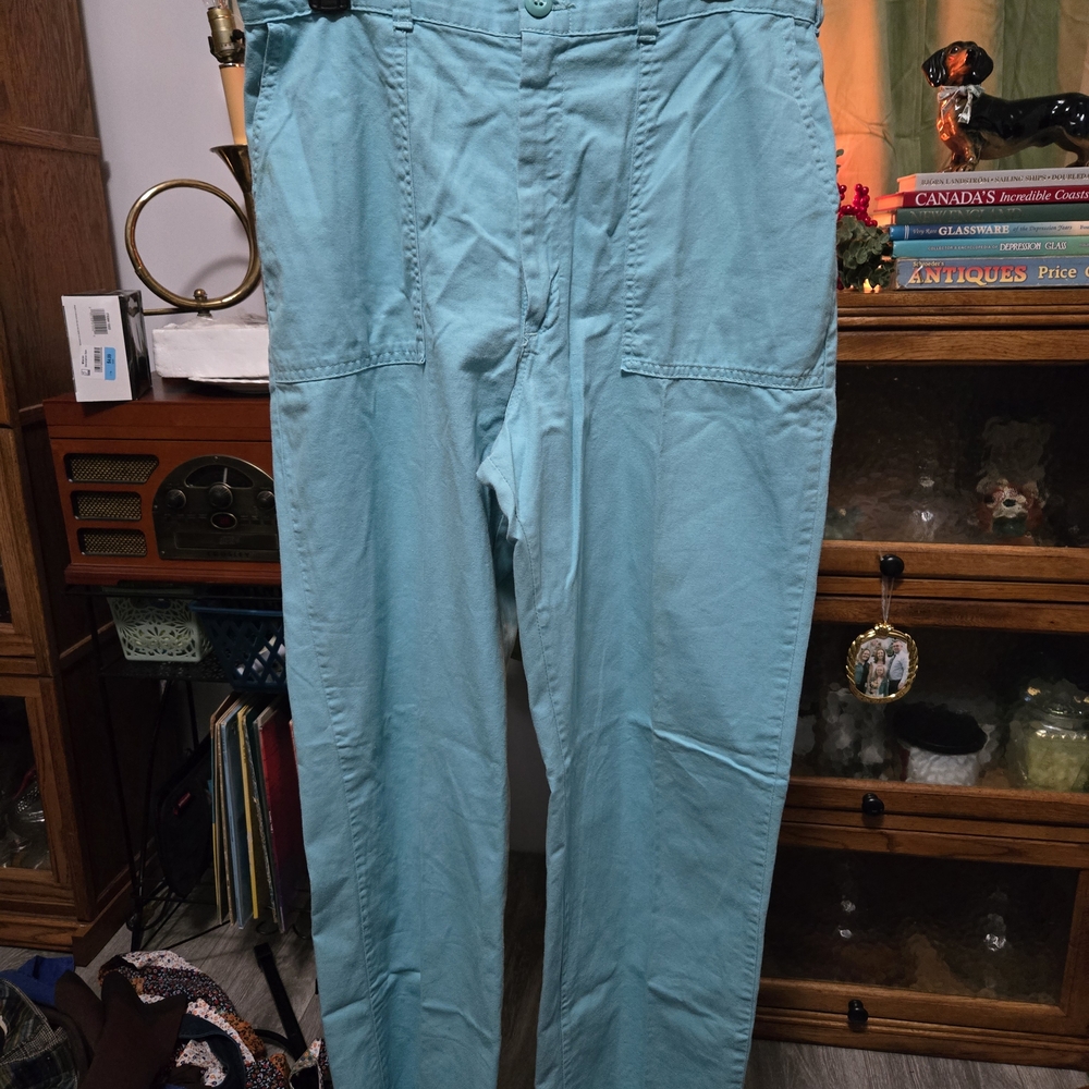 Women's Teal Straight Leg Pants